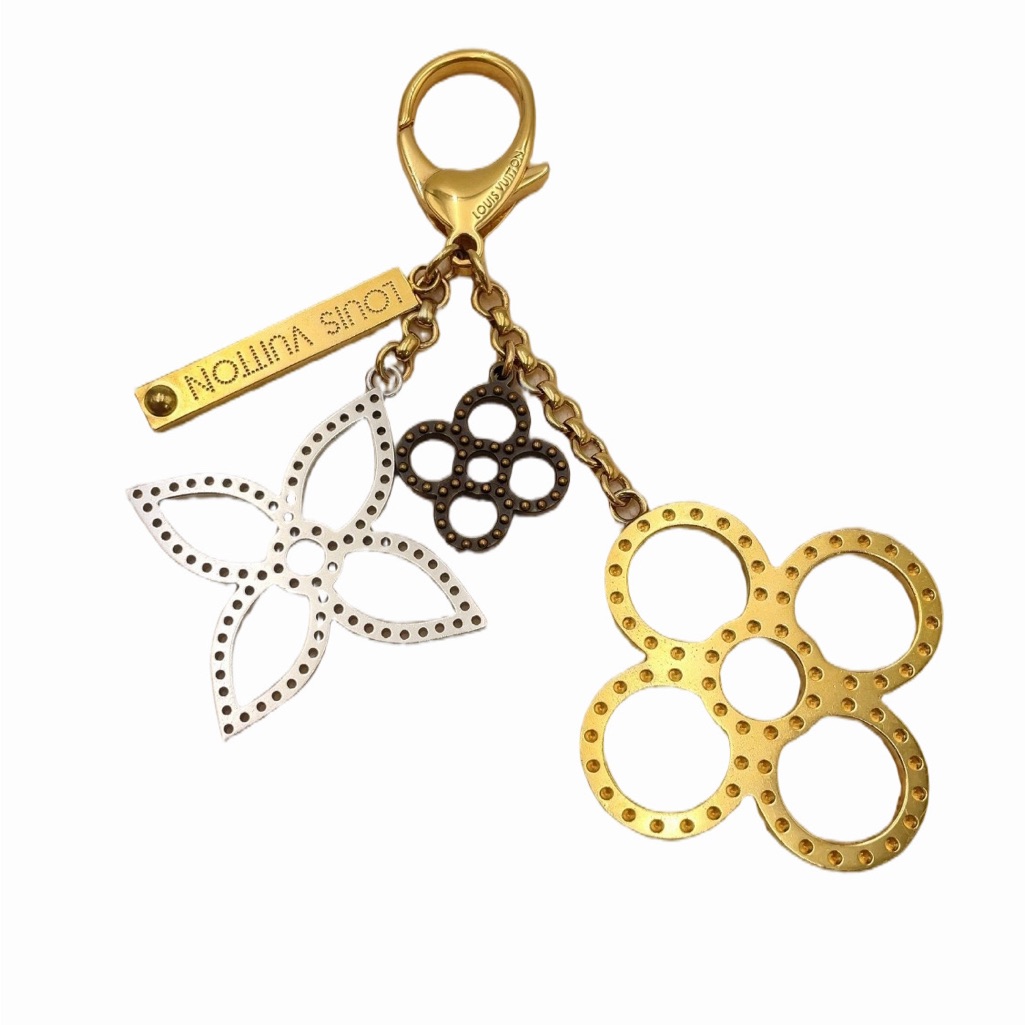 Louis Vuitton Bijoux Sac Taberge Mixed Metal Keyring Bag Charm W/Box